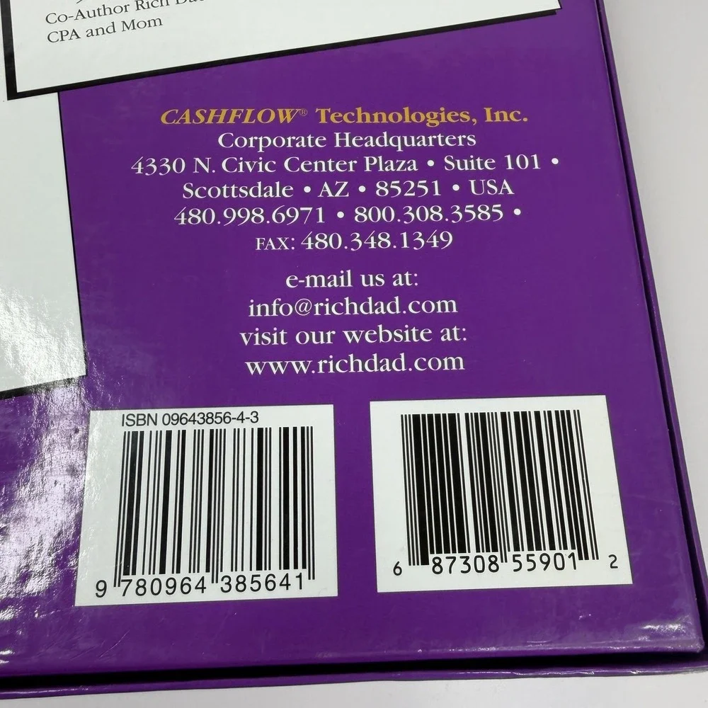 Cashflow For‎ Kids Board Game 2004 CASHFLOW Technologies EDUCATIONAL COMPLETE